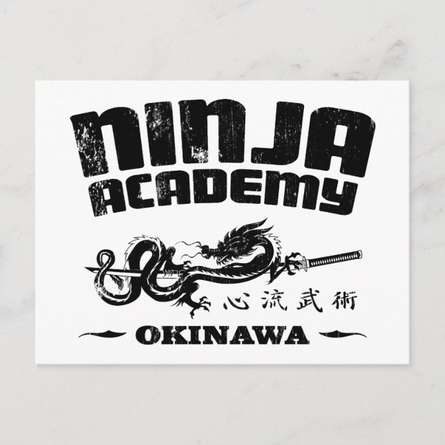 Ninja Academy Okinawa Kill Bill Postcard (Front)