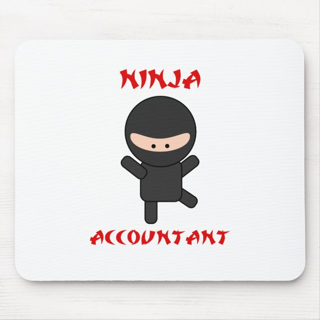 Ninja Accountant Mouse Pad (Front)