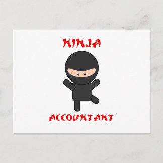 Ninja Accountant Postcard