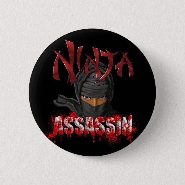 Ninja Assassin 6 Cm Round Badge (Front)