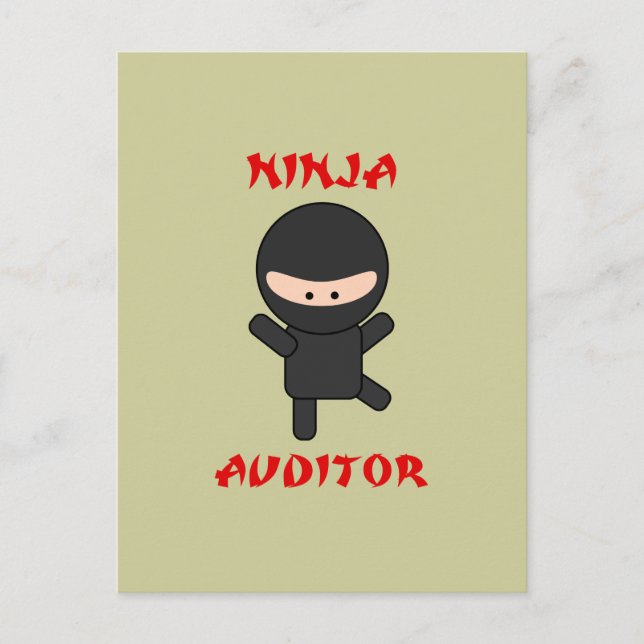 ninja auditor postcard (Front)