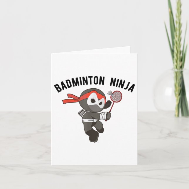 Ninja Badminton , Birdie Sport Tee Apparel_1  Card (Front)