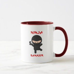 ninja banker with dollar mug
