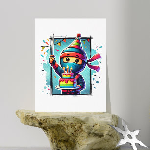 Ninja Birthday Celebration Card