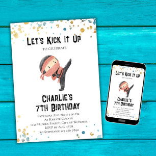 Ninja Birthday Invitation - Ninja Party