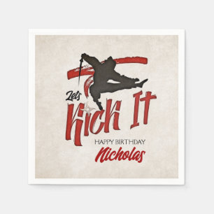 Ninja Birthday Napkin