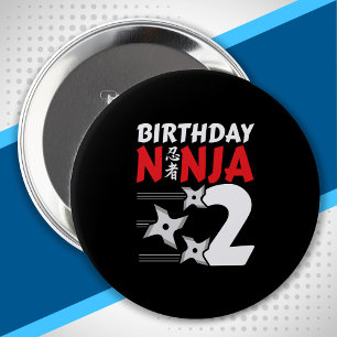 Ninja Birthday Party - Birthday Ninja 2 10 Cm Round Badge