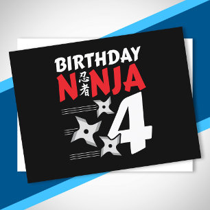 Ninja Birthday Party - Birthday Ninja 4 Postcard
