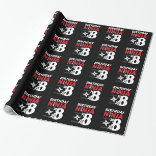 Ninja Birthday Party - Birthday Ninja 8 Wrapping Paper