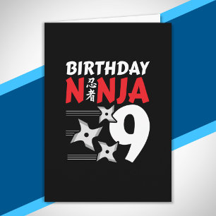 Ninja Birthday Party - Birthday Ninja 9 Card