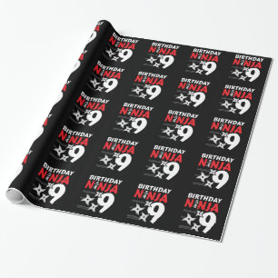 Ninja Birthday Party - Birthday Ninja 9 Wrapping Paper