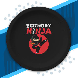 Ninja Birthday Party Theme - Birthday Ninja Design Paper Plate