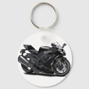 Ninja Black Bike Key Ring