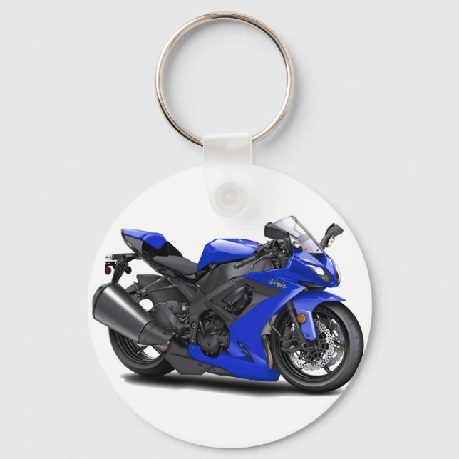 Ninja Blue Bike Key Ring (Front)