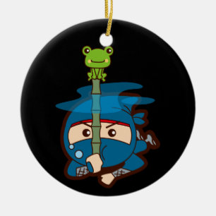Ninja Boy Ceramic Tree Decoration