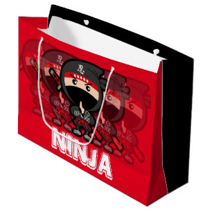 Ninja Boy Christmas Large Gift Bag
