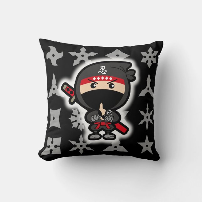 Ninja Boy Cushion (Front)