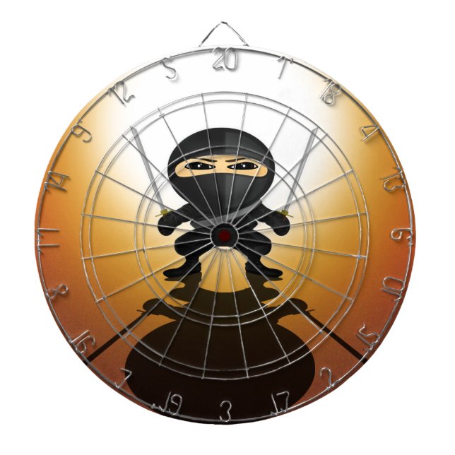 Ninja Boy  Dartboard (Front)