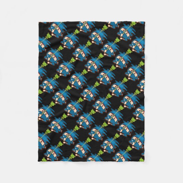 Ninja Boy Fleece Blanket (Front)