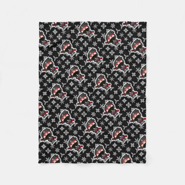 Ninja Boy Fleece Blanket (Front)