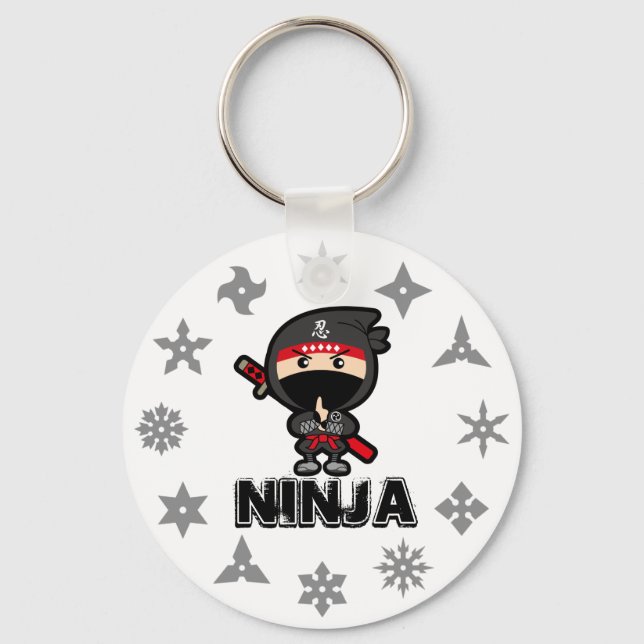 Ninja Boy Key Ring (Front)