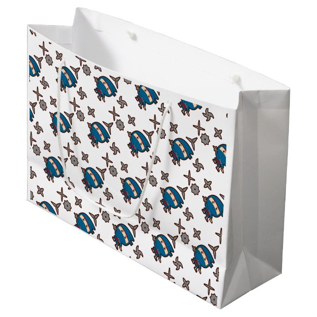Ninja Boy Large Gift Bag (Front Angled)