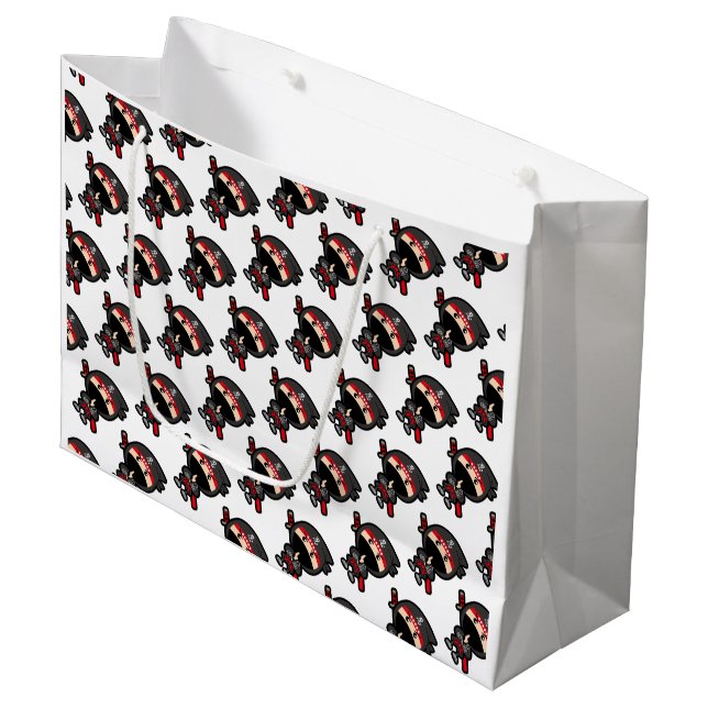 Ninja Boy Large Gift Bag (Front Angled)