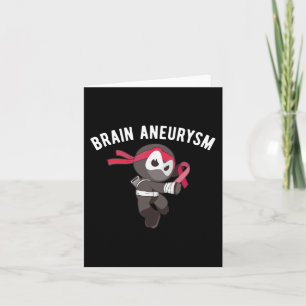 Ninja Brain Aneurysm Awareness Martial Arts Ninjut Card