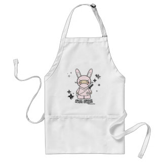 Ninja Bunny! With Shurikens Apron