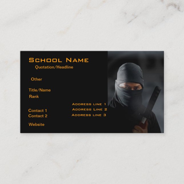 Ninja Business Card (Front)