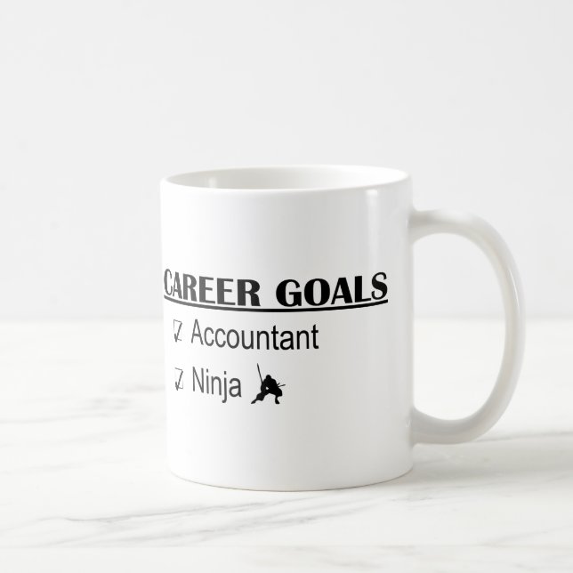 Ninja Career Goals - Accountant Coffee Mug (Right)