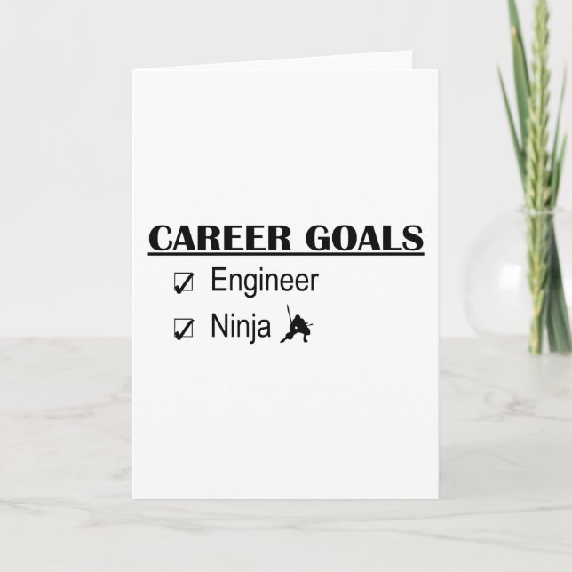 Ninja Career Goals - Engineer Card (Front)