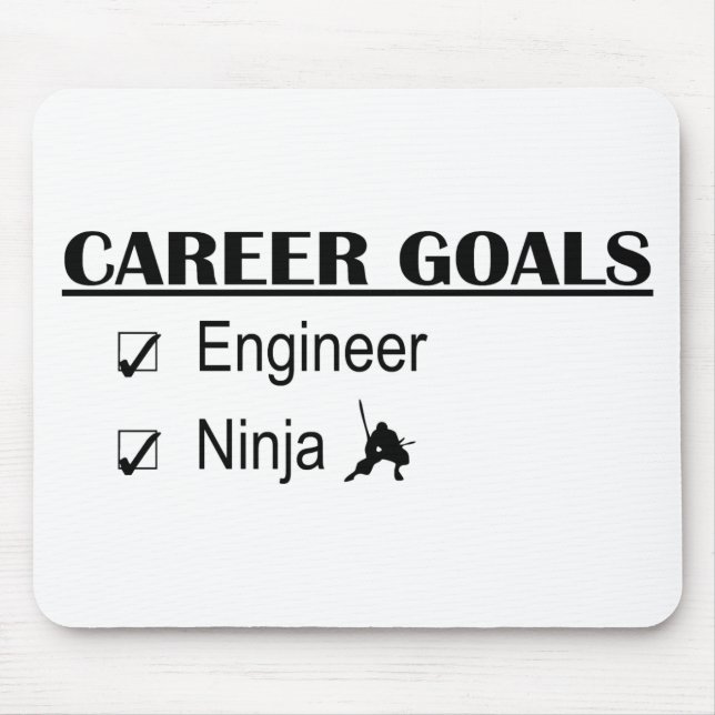 Ninja Career Goals - Engineer Mouse Pad (Front)