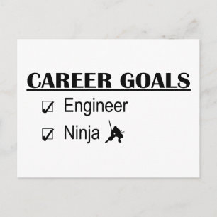 Ninja Career Goals - Engineer Postcard