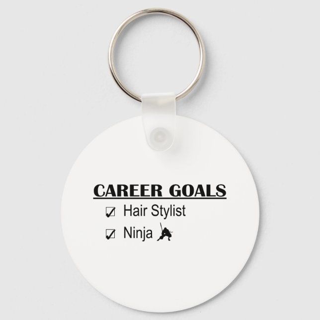 Ninja Career Goals - Hair Stylist Key Ring (Front)