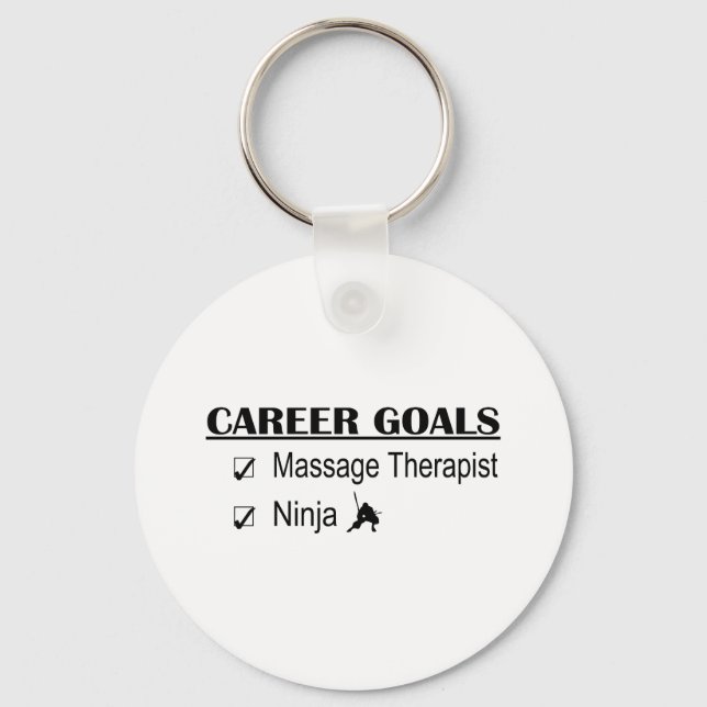 Ninja Career Goals - Massage Therapist Key Ring (Front)