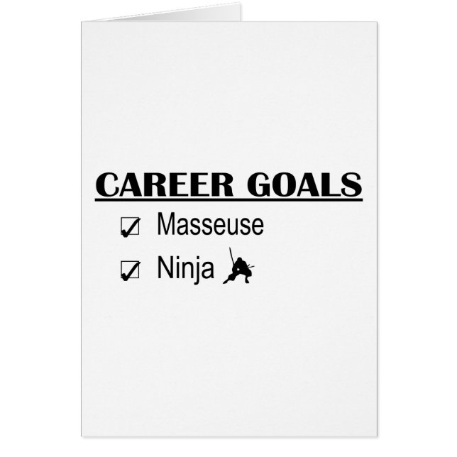 Ninja Career Goals - Masseuse (Front)
