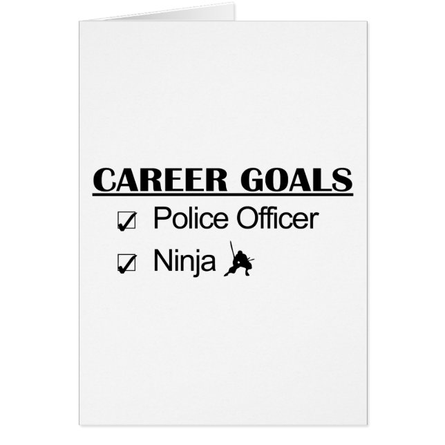 Ninja Career Goals - Police Officer (Front)