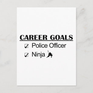 Ninja Career Goals - Police Officer Postcard