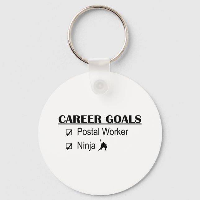 Ninja Career Goals - Postal Worker Key Ring (Front)