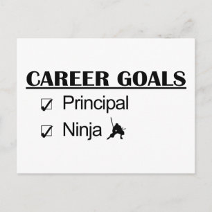 Ninja Career Goals - Principal Postcard