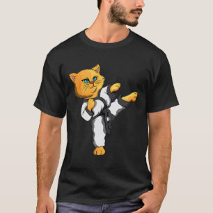 Ninja Cat Karate Martial Arts Taekwondo Cat Owner T-Shirt