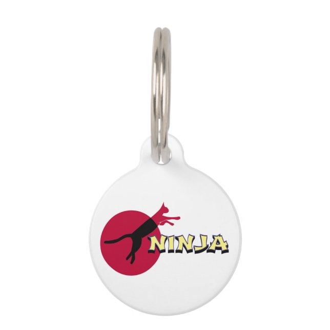 Ninja Cat Pet Tag (Front)