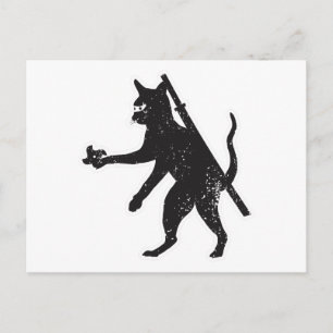 Ninja Cat Postcard