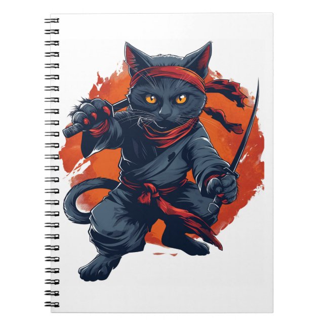 Ninja Cat Stealth Notebook (Front)