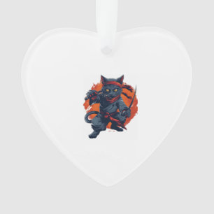 Ninja Cat Stealth Ornament