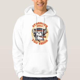 Ninja Cat   Stronger Than You Think Hoodie
