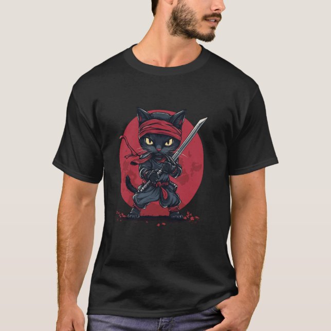 Ninja Cat T-Shirt (Front)
