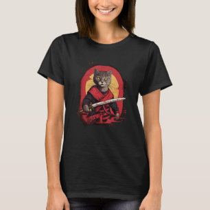 Ninja Cats Stealthy Felines Ninja Kittens Samurai T-Shirt