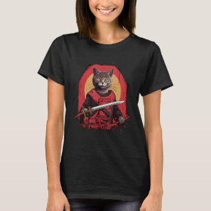 Ninja Cats Stealthy Felines Ninja Kittens Samurai  T-Shirt